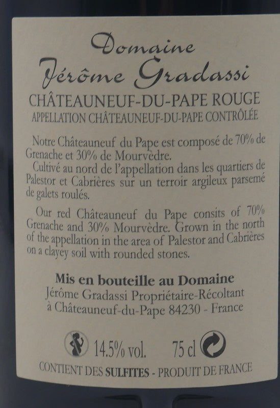 Châteauneuf du Pape rouge 2020