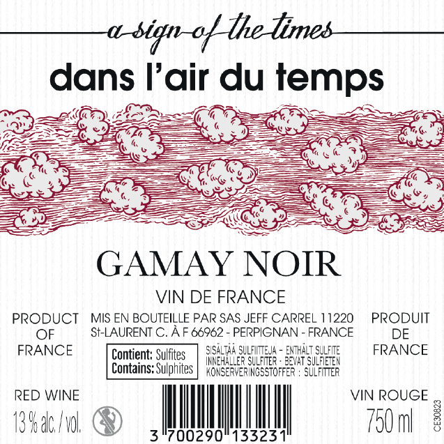 Dans l'Air du temps gamay 2023