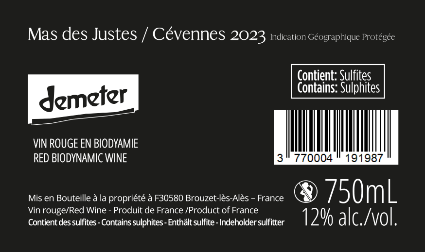 Mas des Justes Rouge 2023