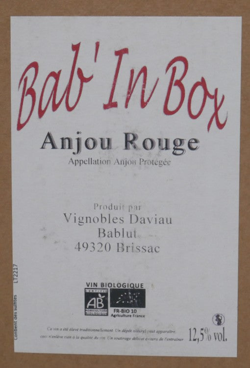 BIB Anjou rouge 5L Bab'In Box