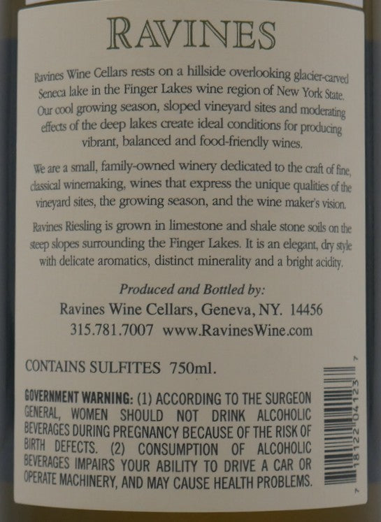 Dry Riesling Finger Lakes 2020