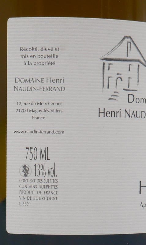 Hautes Côtes de Beaune blanc 2023 | Domaine Naudin Ferrand