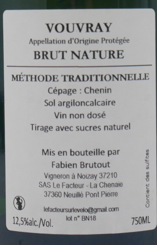 Vouvray Brut nature Facteur 2022