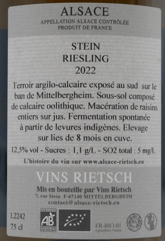 Riesling Stein 2022