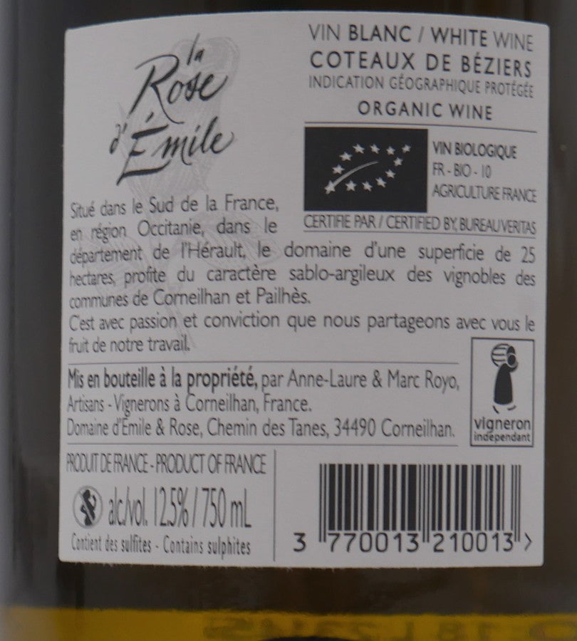 Carignan Blanc La Rose d'Emile 2022