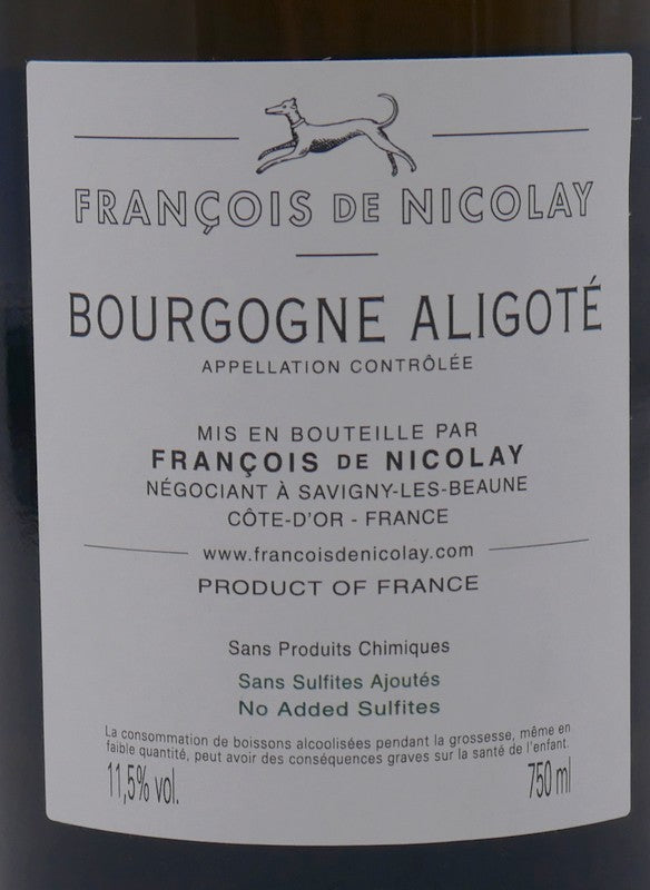 Bourgogne Aligoté 2020 sans sulfites ajoutés