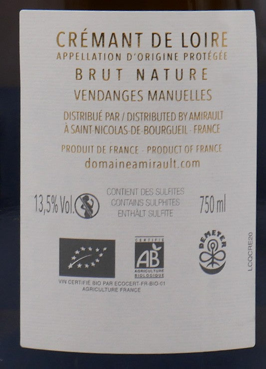 Crémant de Loire Amirault Brut nature