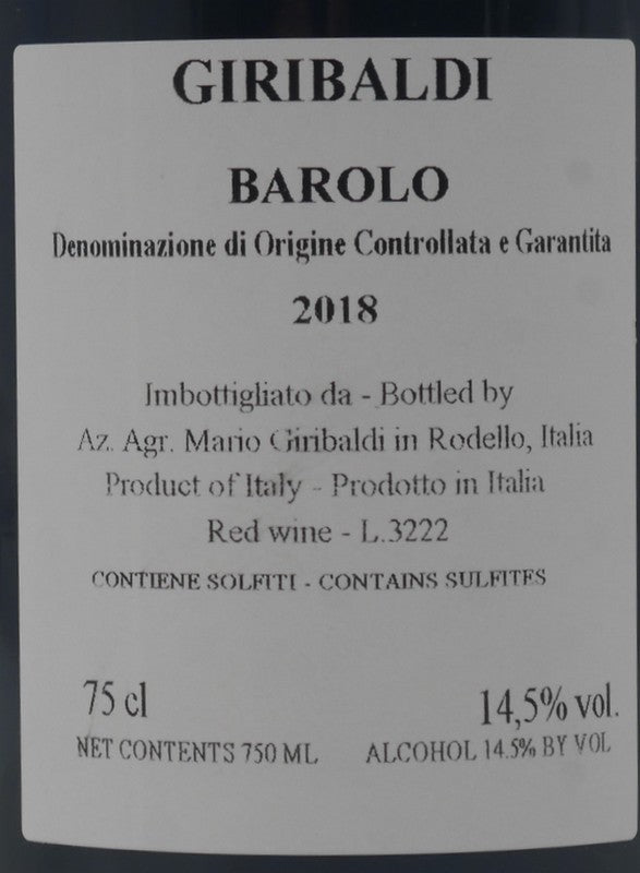 Barolo 2018