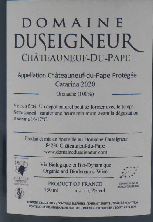 Châteauneuf du Pape Catarina rouge 2020