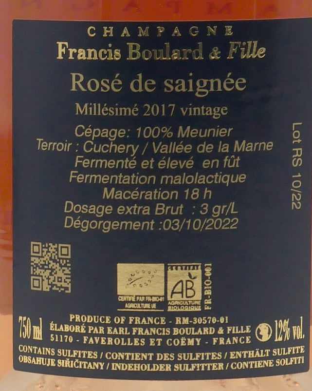 Rosé de Saignée 2017 Extra-Brut