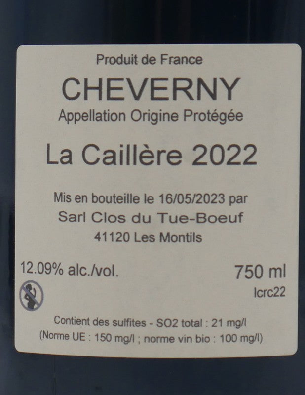Cheverny rouge La Caillère 2022