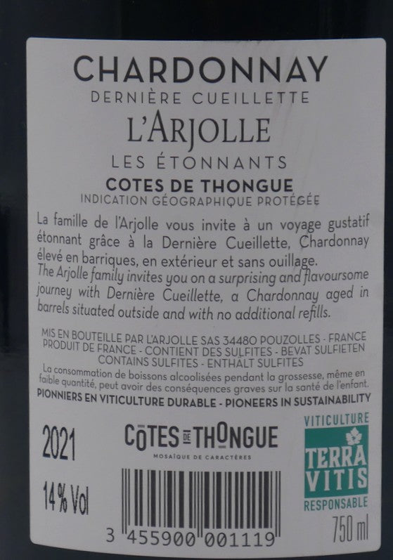 Chardonnay Dernière Cueillette 2021