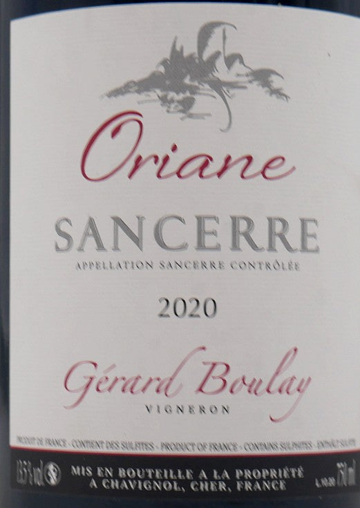 Oriane Sancerre rouge 2020