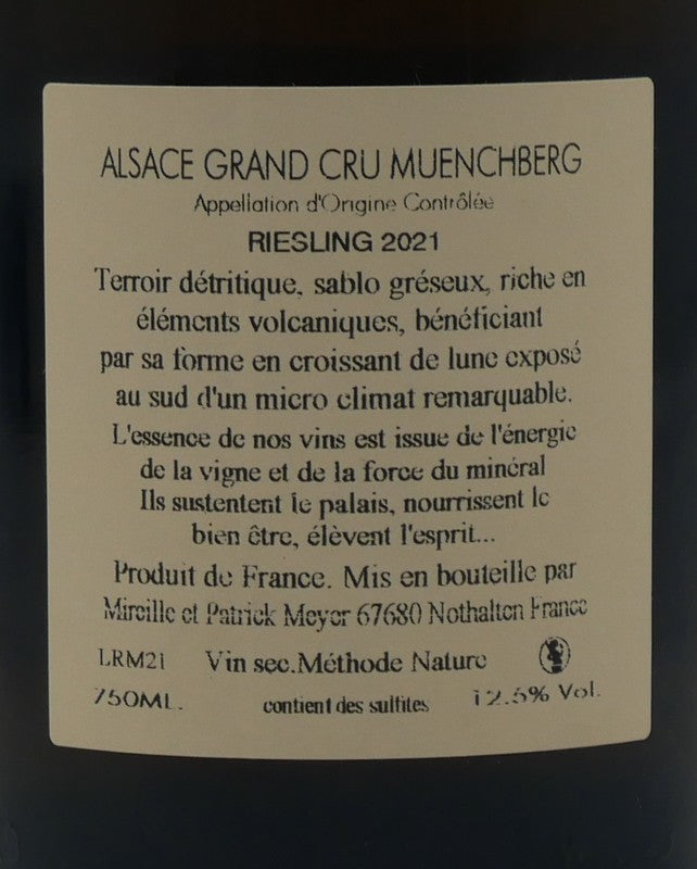 Riesling Grand cru Muenchberg 2021