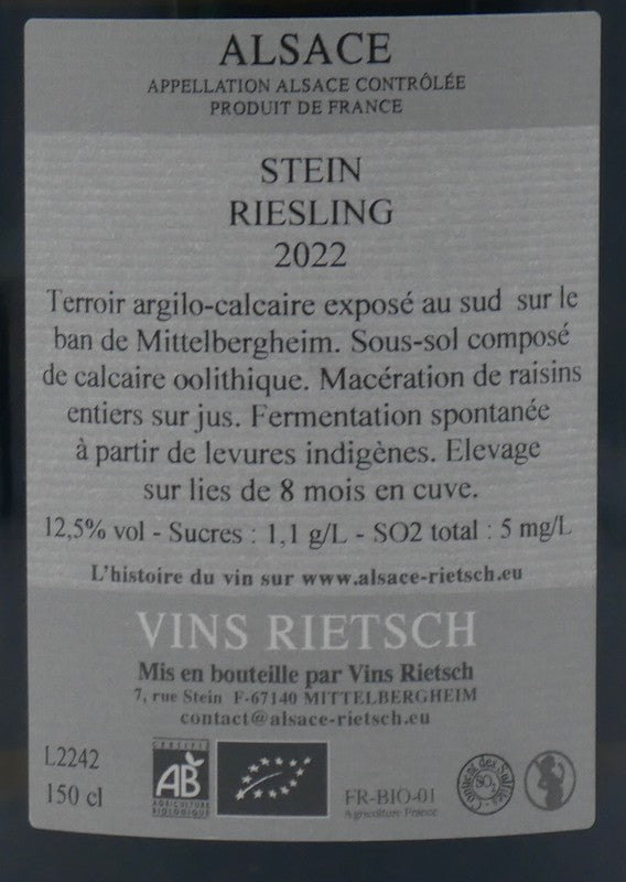 Riesling Stein 2022 MAGNUM