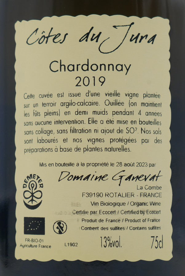 Chardonnay Grusse en Billat 2019 - 3 bout. max par client