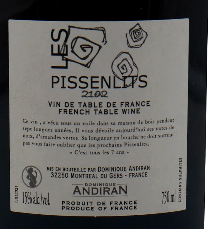 Les Pissenlits 1202 (2 bouteilles max. par client)