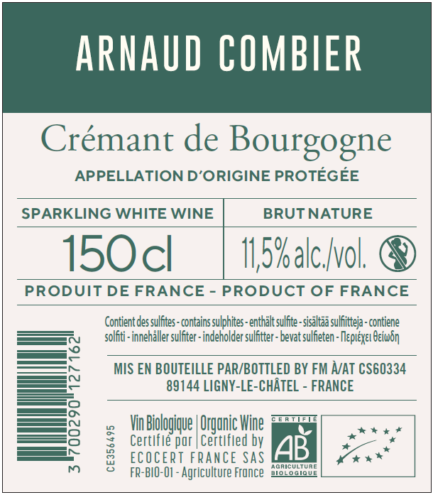 Crémant  de Bourgogne Magnum Combier