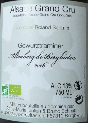 Gewurztraminer GC Altenberg de Bergbieten 2018