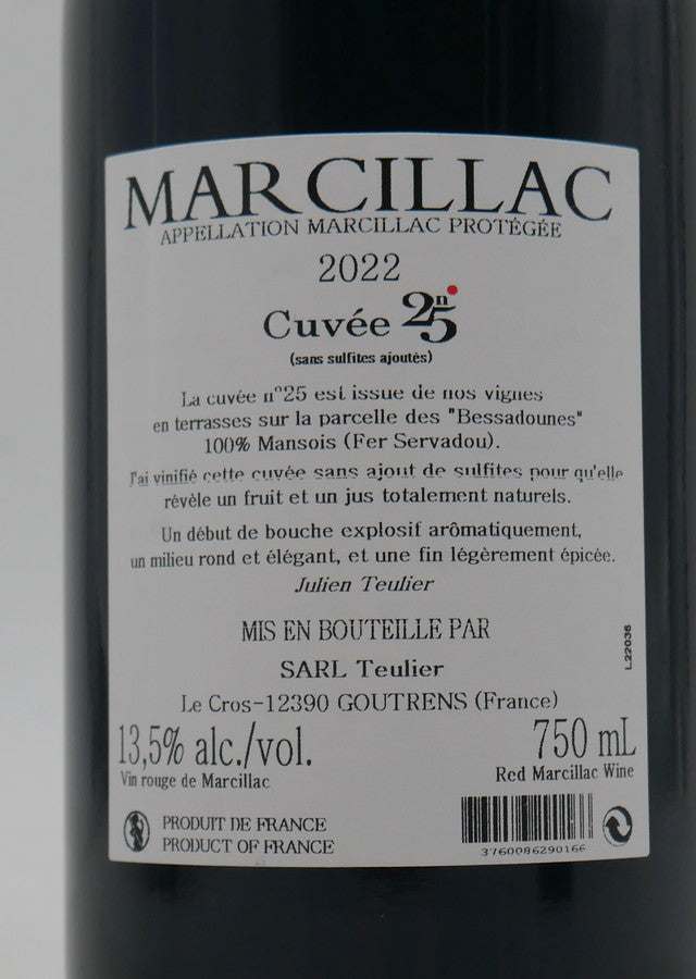 Marcillac Cuvée N°25 2022