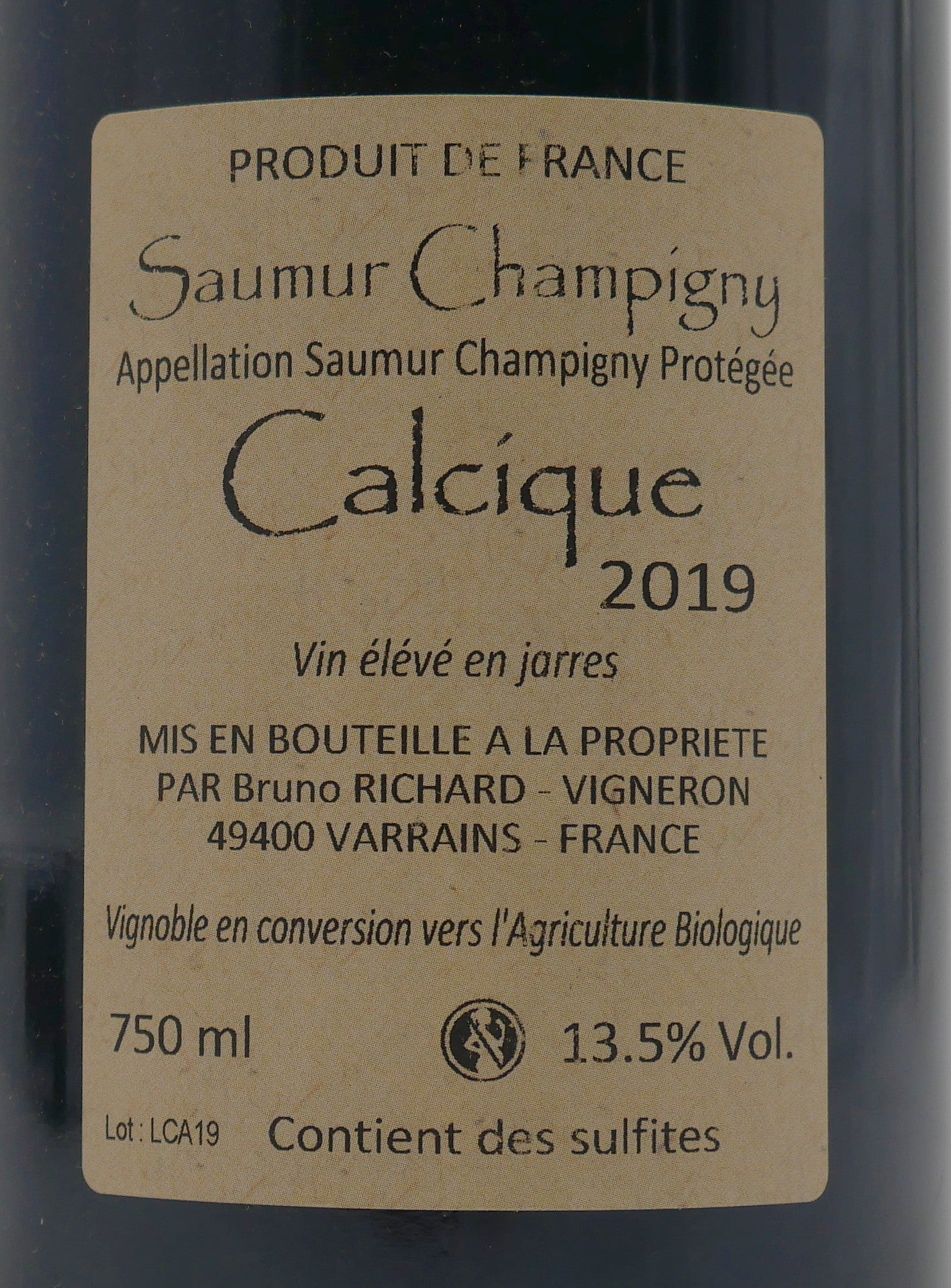 Saumur-Champigny Calcique 2019