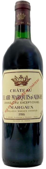 Château Bel Air Marquis d'Aligre 1986