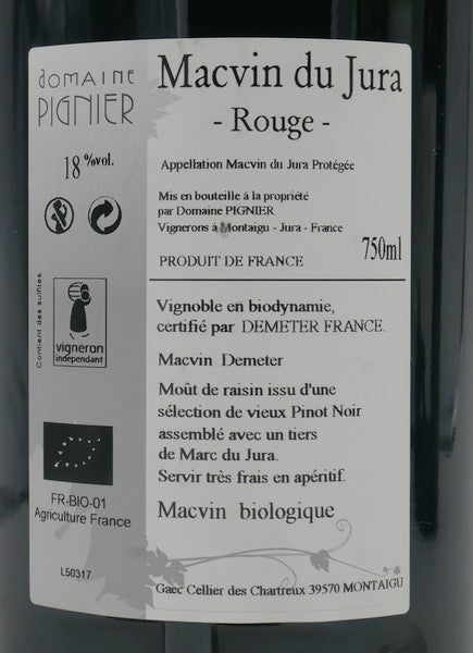 Macvin rouge Pignier