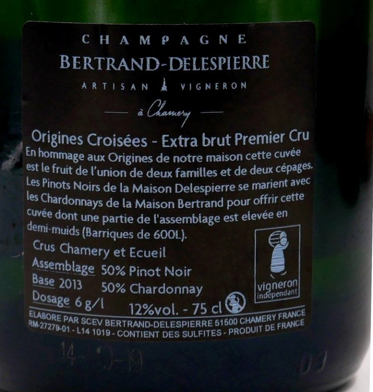 Champagne Origines Croisées Extra Brut