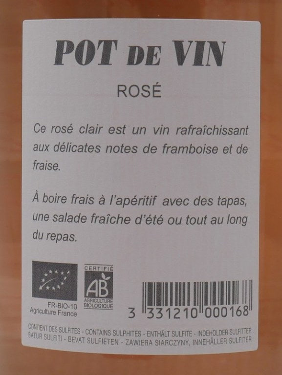 Pot de vin rosé