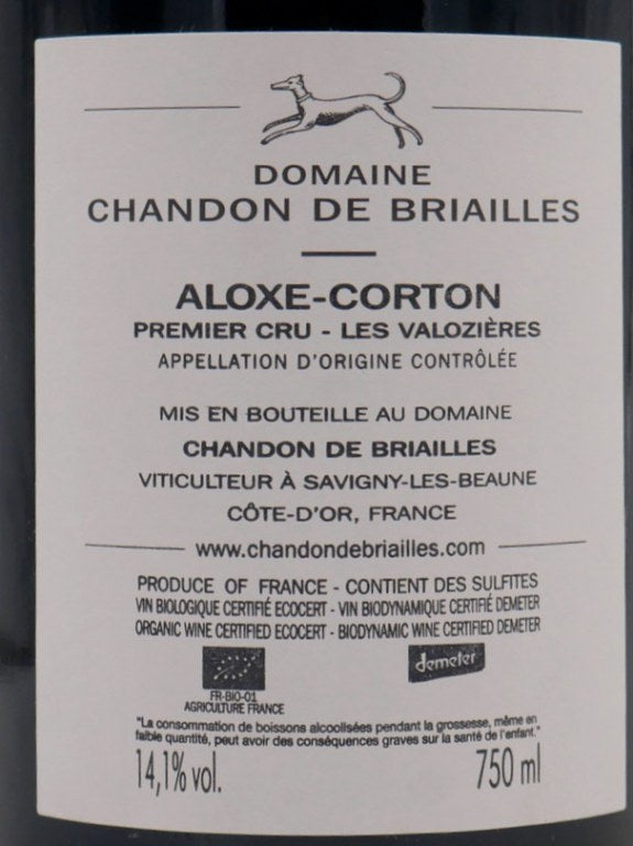 Aloxe Corton Premier Cru Les Valozières 2018