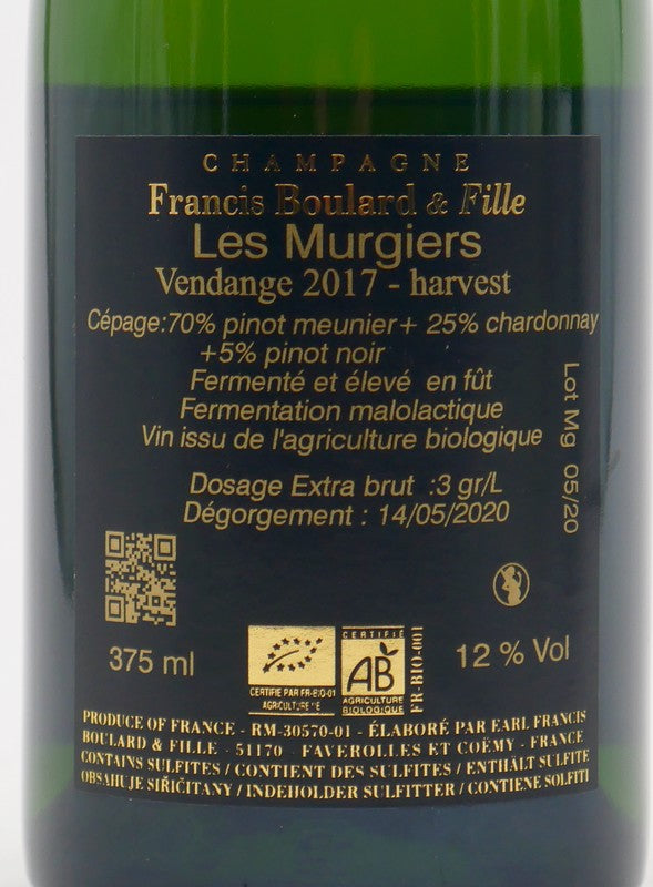 Les Murgiers 2019 Extra-Brut demi-bouteille
