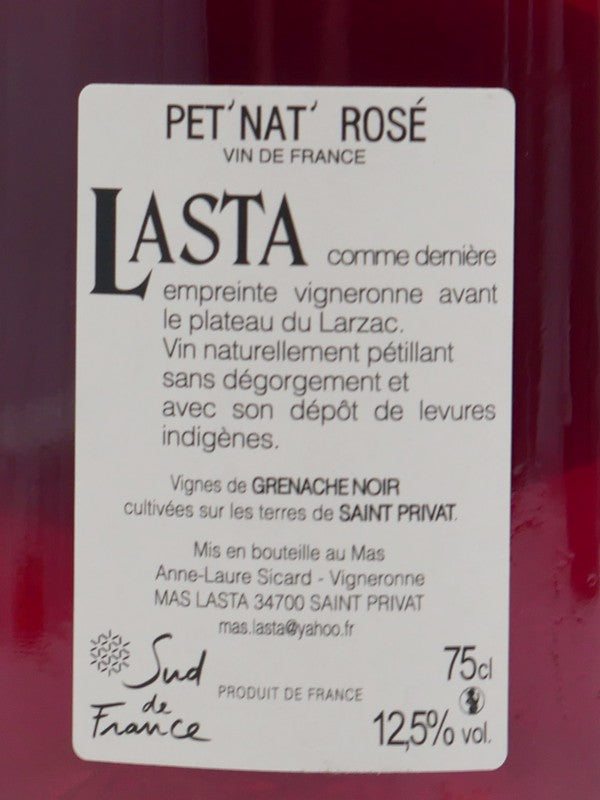 Pet' nat rosé Lasta