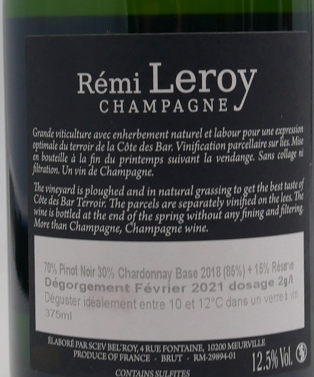 Rémy Leroy Extra Brut demi-bouteille