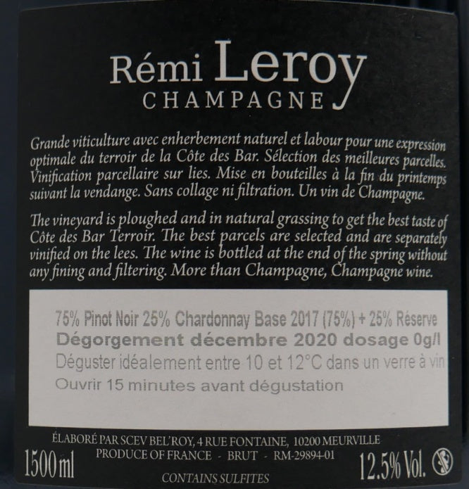 Champagne Rémy Leroy Extra-Brut MAGNUM