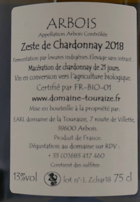 Zeste de Chardonnay 2018