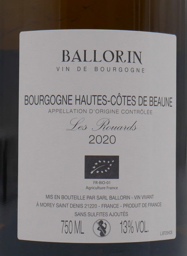 Hautes Côtes de Beaune blanc Les Rouards 2020