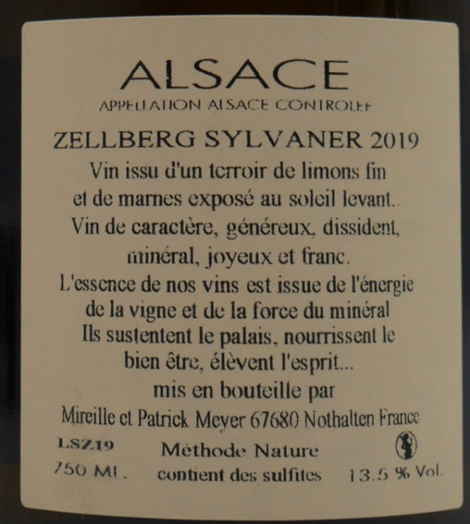 Sylvaner Zellberg 2019