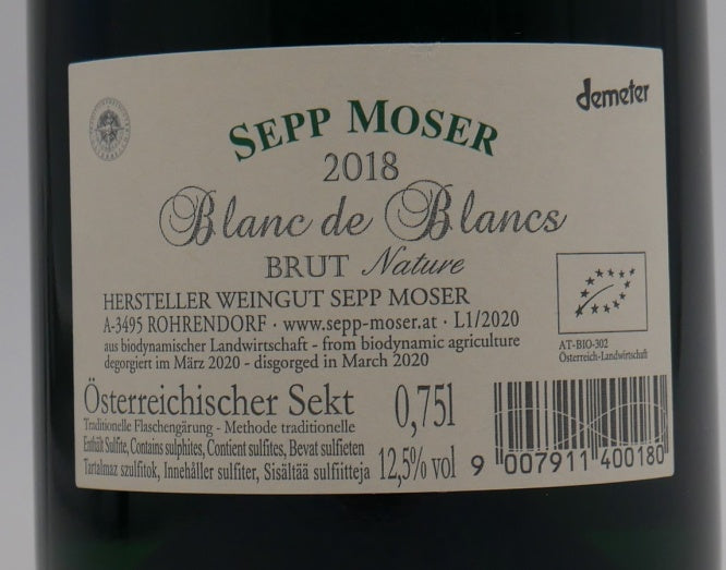 Blanc de Blancs Nature Moser 2018