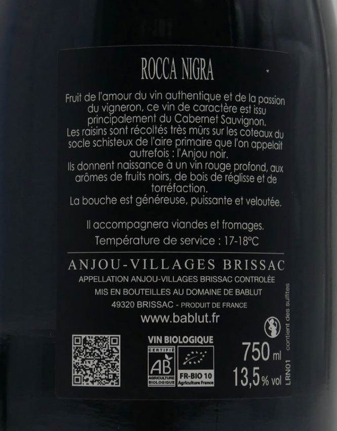 Anjou rouge Rocca Nigra 2019