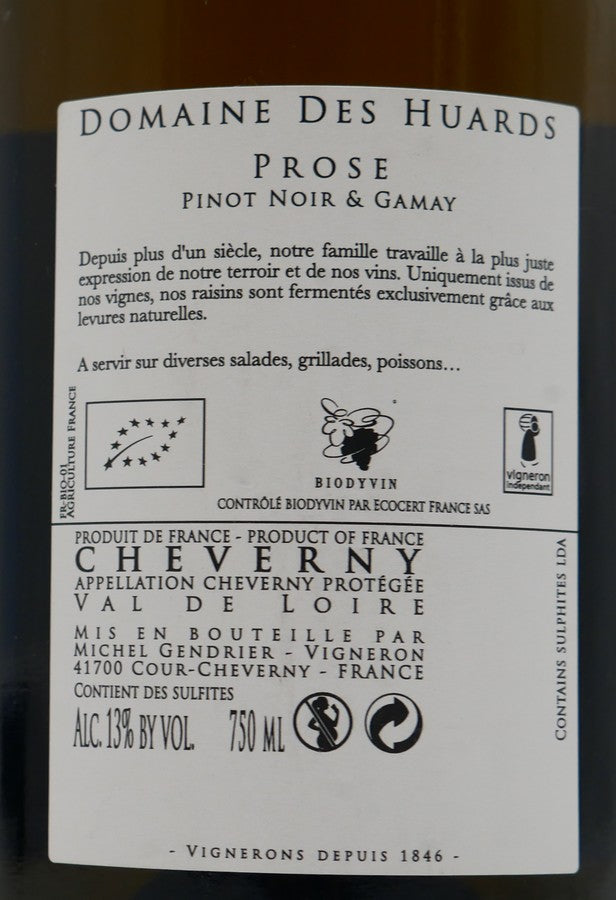 Cheverny rosé Prose 2021